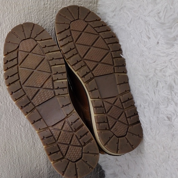 CREVO Drayton Chestnut Suede Leather Round Toe Hook Eyelet Lace Up Ankle Boot - Picture 7 of 16